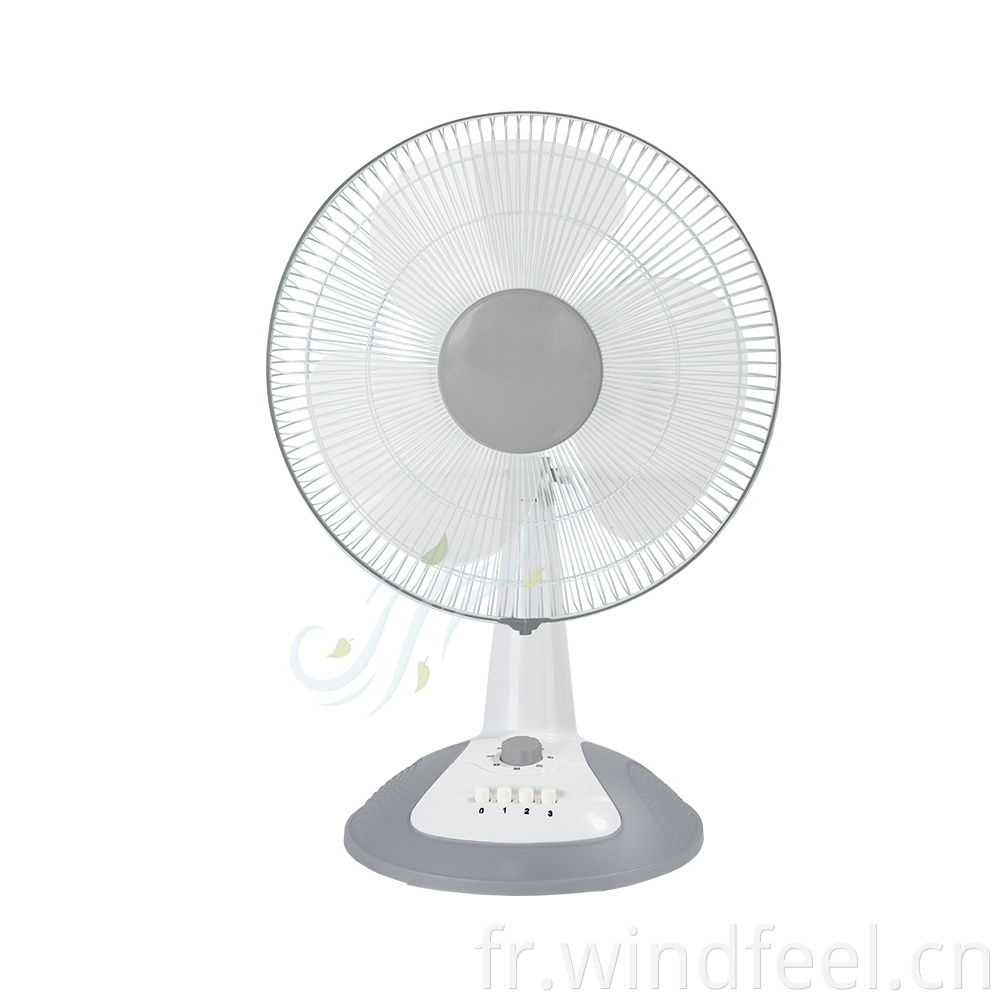 Ventilateur de table 12 pouces de haute qualité à bas prix avec pièces de rechange Mini ventilateur pliant réglable pour les voyages de travail à domicile 3 vitesses